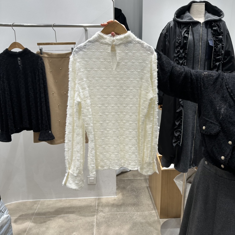 ENVY東大門㊣代購女裝新品職業人氣時尚休閑25秋冬襯衫蕾絲衫ENVY襯衫/蕾絲衫