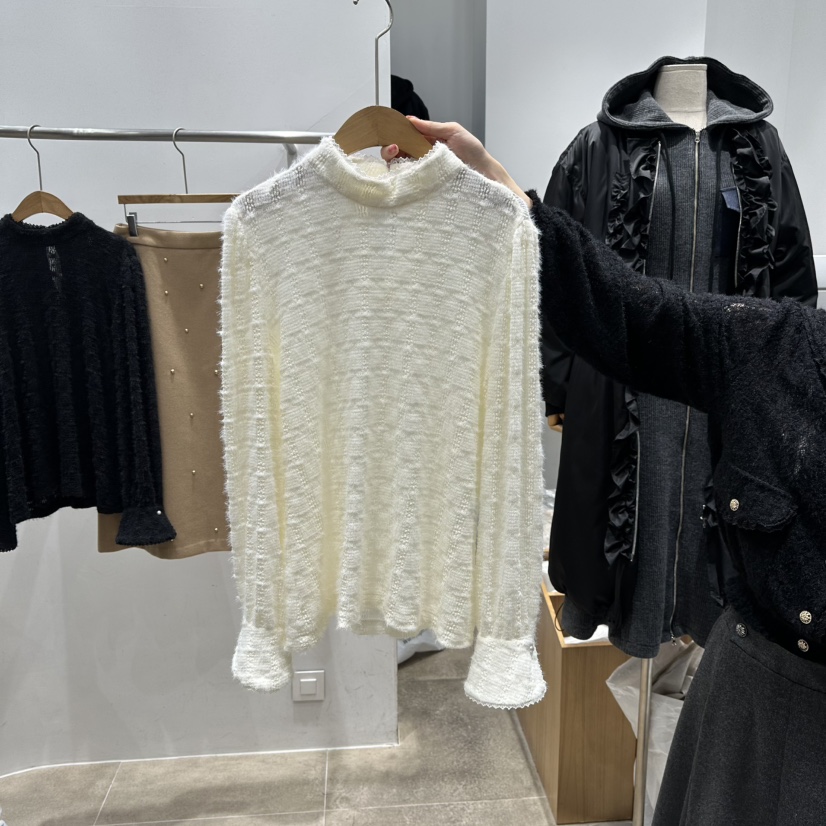 ENVY東大門㊣代購女裝新品職業人氣時尚休閑25秋冬襯衫蕾絲衫ENVY襯衫/蕾絲衫圖色1