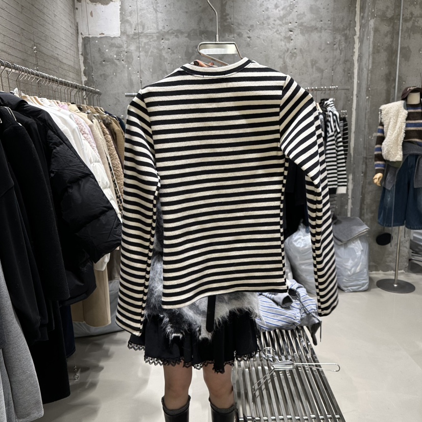 JUNI東大門㊣代購女士新款熱賣真品25秋冬時尚推薦職業長袖T恤my juni長袖T恤