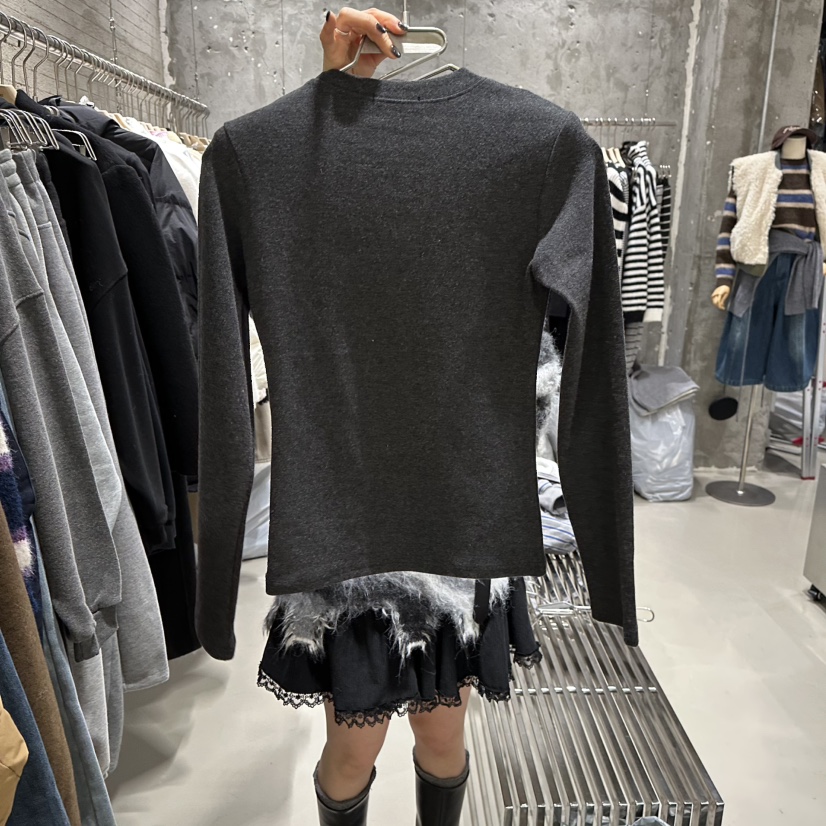 JUNI東大門㊣代購女士新款熱賣真品25秋冬時尚推薦職業長袖T恤my juni長袖T恤