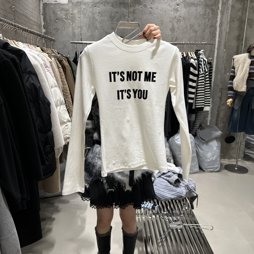 JUNI東大門㊣代購女士新款熱賣真品25秋冬時尚推薦職業長袖T恤my juni長袖T恤圖色3