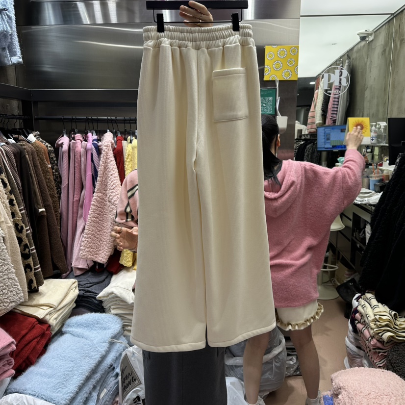 RUNWAY-런웨이東大門㊣實拍女士新款熱賣25秋冬休閑褲加絨RUNWAY休閑褲