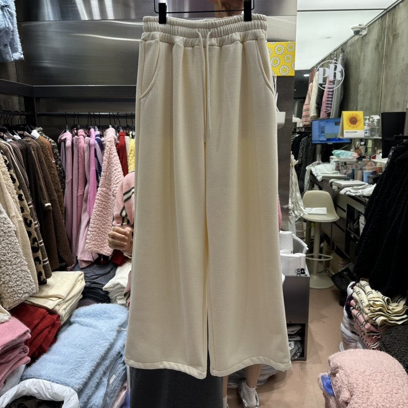 RUNWAY-런웨이東大門㊣實拍女士新款熱賣25秋冬休閑褲加絨RUNWAY休閑褲圖色1