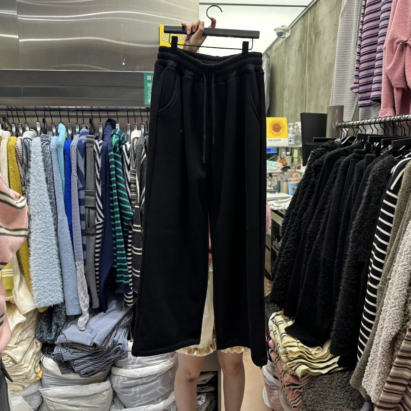 RUNWAY-런웨이東大門㊣實拍女士新款熱賣25秋冬休閑褲加絨RUNWAY休閑褲圖色3