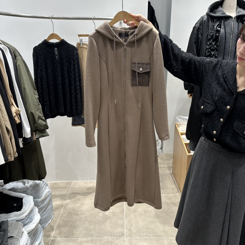 ENVY韓國直郵㊣女裝新款真品人氣休閑職業時尚25秋冬連衣裙ENVY連衣裙圖色2