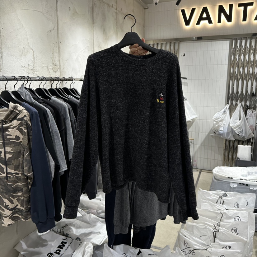 VANTA東大門㊣代購女裝新品職業時尚熱賣真品推薦休閑針織衫VANTA針織衫圖色2黑色