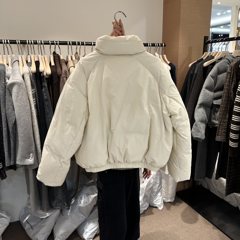 LE BUTTER東大門㊣實拍女士新品休閑職業短款羽絨服紐扣鵝絨LE BUTTER短款羽絨服