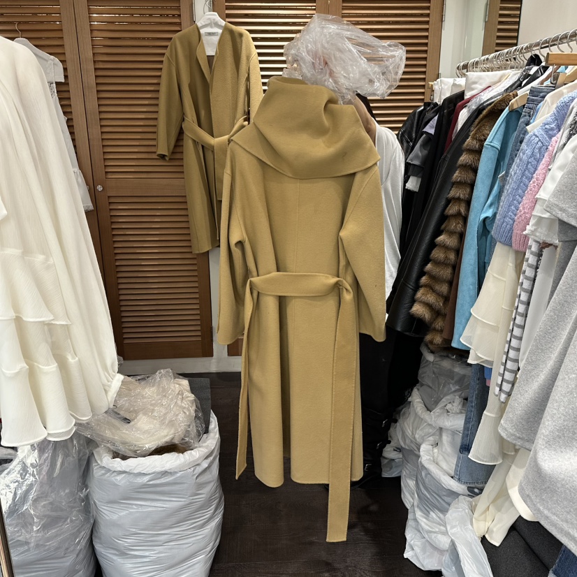 TRES BIEN韓國代購㊣女士新款25秋冬真品職業時尚中長款大衣TRES BIEN中長款大衣