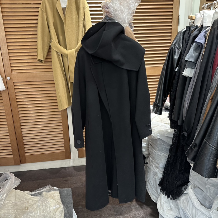 TRES BIEN韓國代購㊣女士新款25秋冬真品職業時尚中長款大衣TRES BIEN中長款大衣圖色3