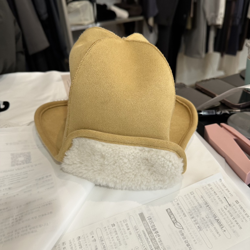CREAM VILLA韓國代購㊣女士新品推薦帽子羊毛CREAMVILLA帽子圖色1