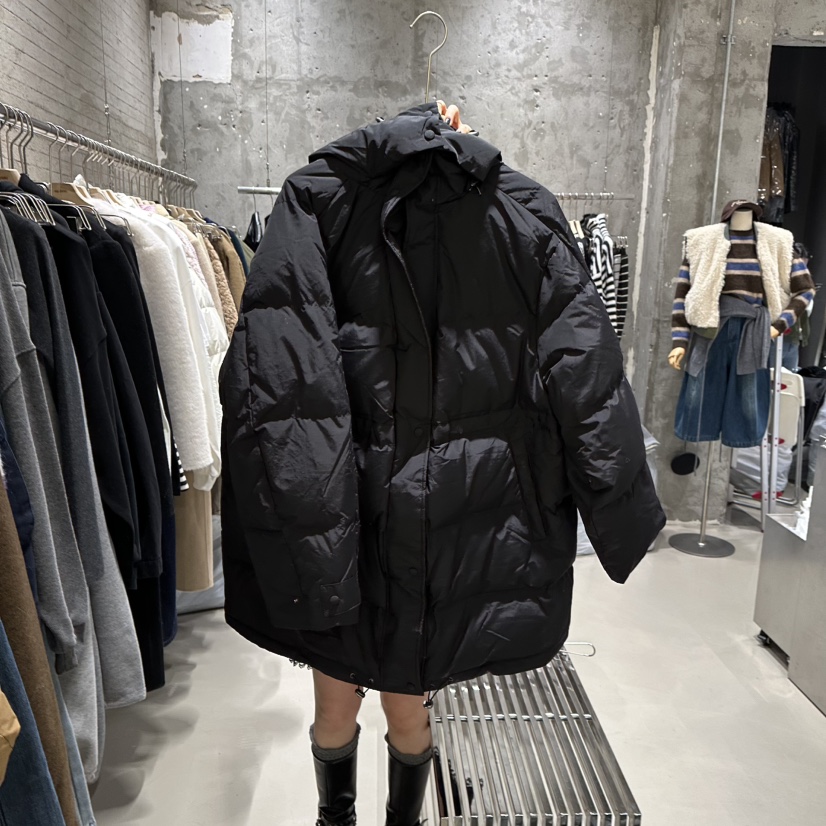 JUNI韓國直郵㊣女士新品熱賣真品推薦時尚休閑短款羽絨服絨鴨my juni短款羽絨服圖色2