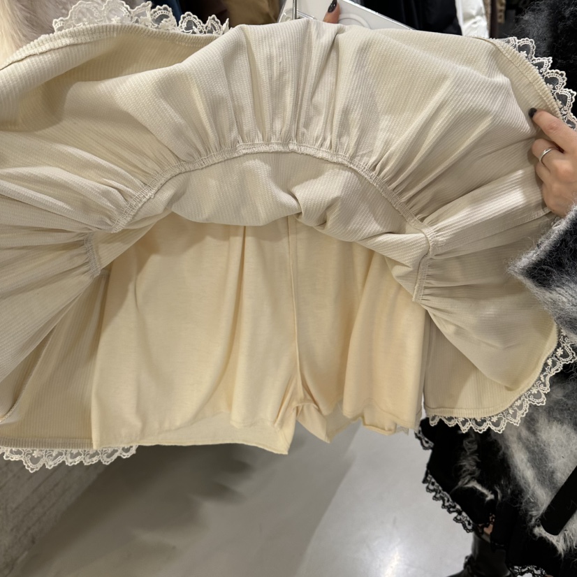 JUNI東大門㊣實拍女士新款職業25秋冬熱賣推薦時尚裙褲蕾絲my juni裙褲