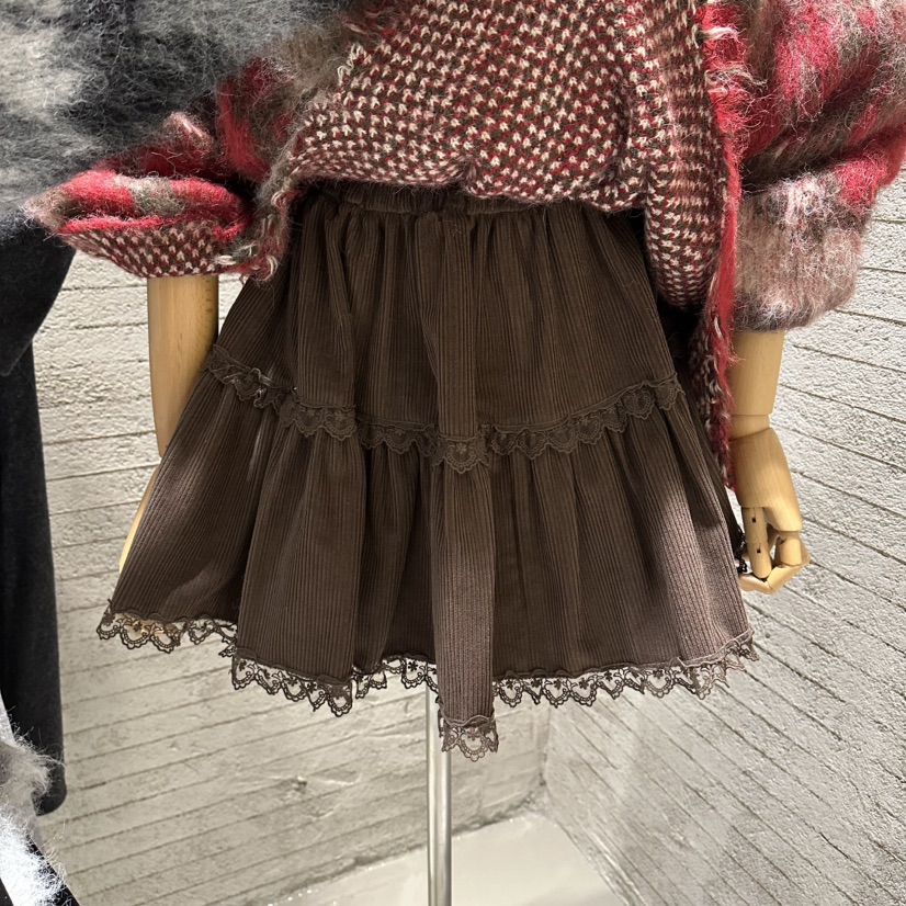 JUNI東大門㊣實拍女士新款職業25秋冬熱賣推薦時尚裙褲蕾絲my juni裙褲圖色2