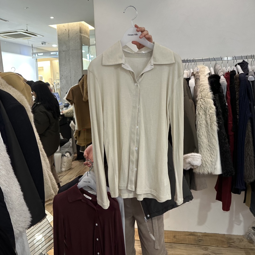 CREAM VILLA東大門㊣實拍女士新款推薦襯衫蕾絲衫CREAMVILLA襯衫/蕾絲衫圖色4