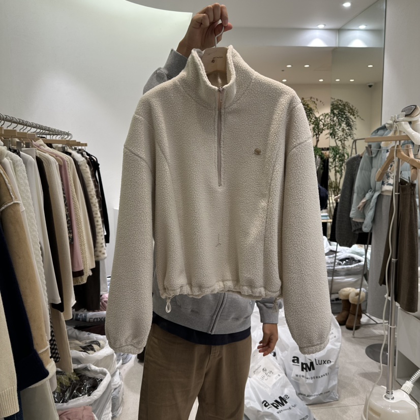 GRACIA東大門㊣直郵女士新品職業時尚熱賣休閑衛衣加絨拉鏈GRACIA衛衣圖色1