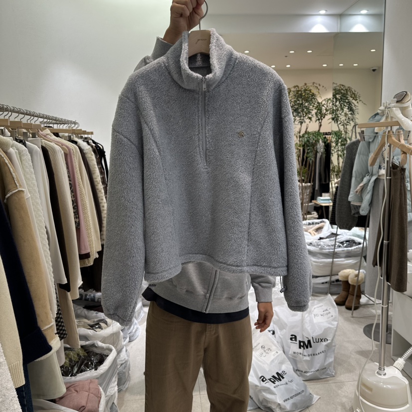 GRACIA東大門㊣直郵女士新品職業時尚熱賣休閑衛衣加絨拉鏈GRACIA衛衣圖色2