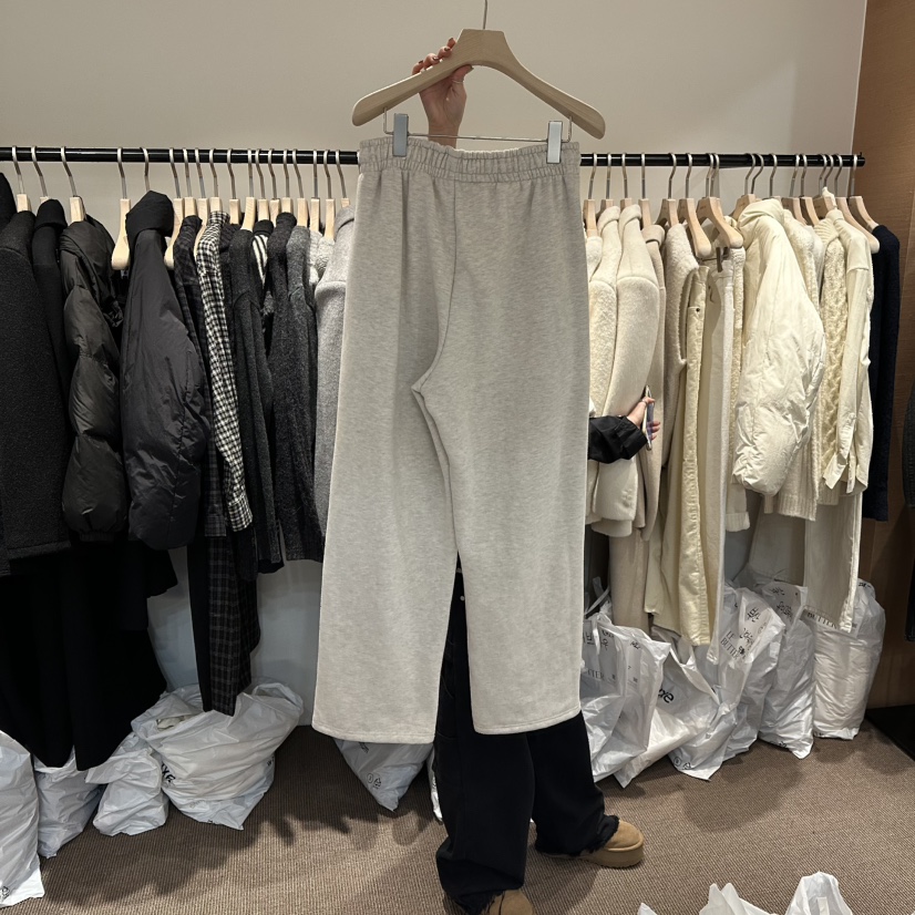 LE BUTTER東大門㊣實拍女裝新品真品推薦熱賣25秋冬休閑褲加絨LE BUTTER休閑褲