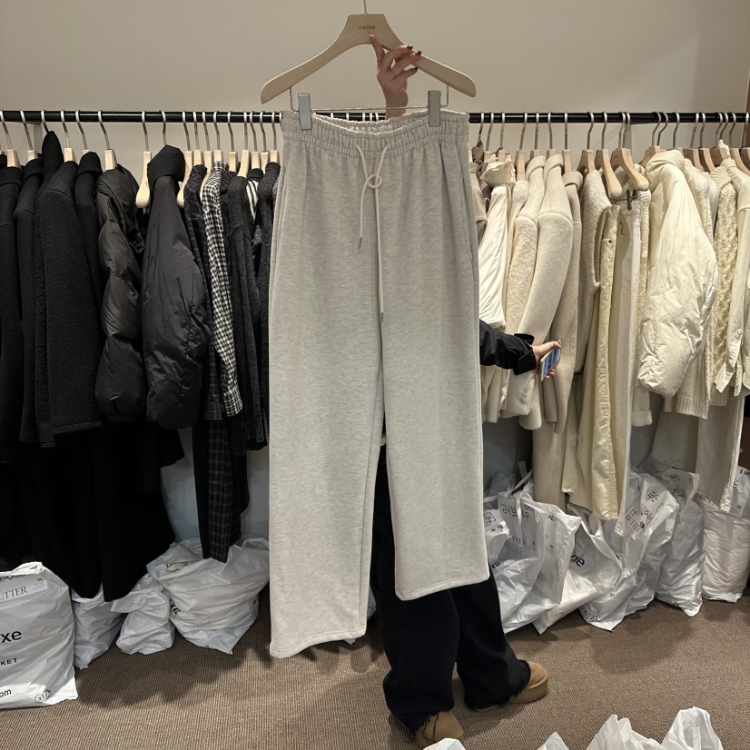 LE BUTTER東大門㊣實拍女裝新品真品推薦熱賣25秋冬休閑褲加絨LE BUTTER休閑褲圖色1