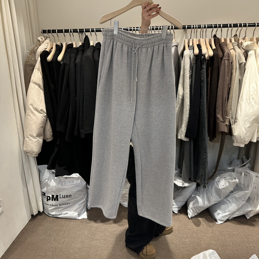 LE BUTTER東大門㊣實拍女裝新品真品推薦熱賣25秋冬休閑褲加絨LE BUTTER休閑褲圖色2