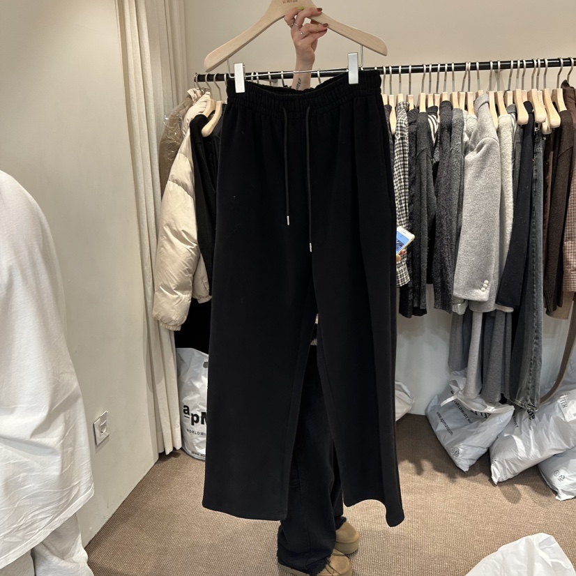 LE BUTTER東大門㊣實拍女裝新品真品推薦熱賣25秋冬休閑褲加絨LE BUTTER休閑褲圖色3