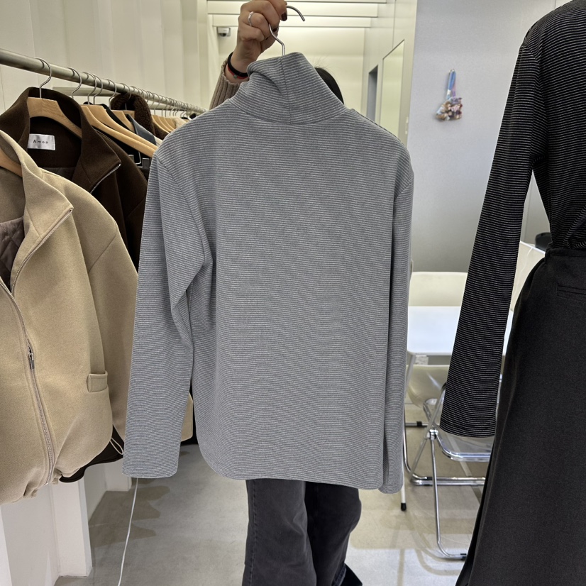 AMON東大門㊣代購女士新款推薦25秋冬職業熱賣真品休閑長袖T恤AMON長袖T恤