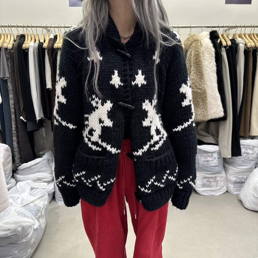 VIVEL東大門㊣直郵女士新款休閑職業推薦時尚25秋冬人氣針織衫VIVEL針織衫圖色1