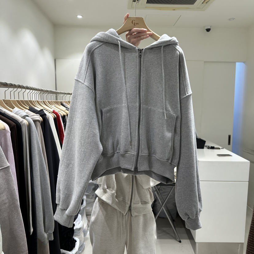 GLORY韓國直郵㊣女士新品職業休閑時尚人氣夾克連帽拉鏈衫加絨GLORY夾克圖色2