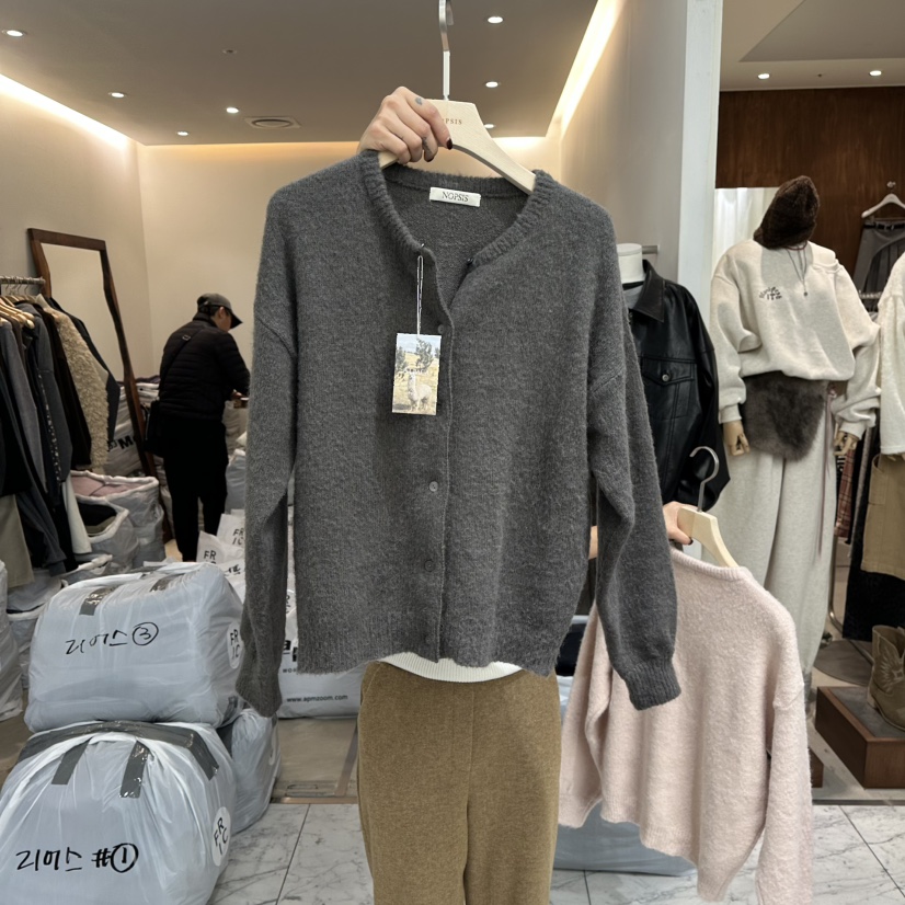 NOPSIS東大門㊣實拍女士新品時尚25秋冬推薦毛衣不含內搭開衫NOPSIS毛衣圖色3