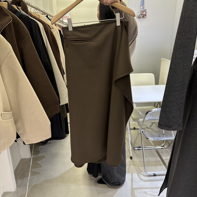 AMON東大門㊣實拍女士新款休閑時尚人氣真品推薦25秋冬長裙AMON長裙圖色3棕色