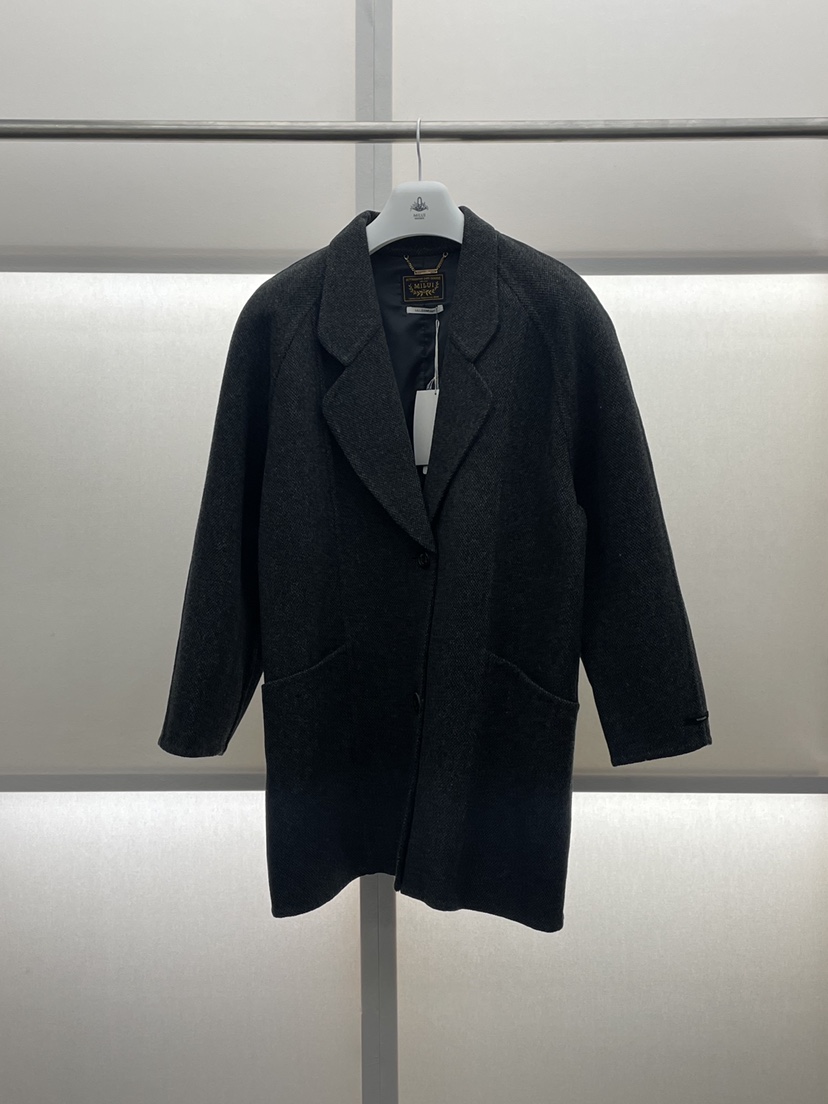 MILUI東大門㊣實拍女裝新品熱賣職業真品人氣休閑中長款大衣MILUI中長款大衣