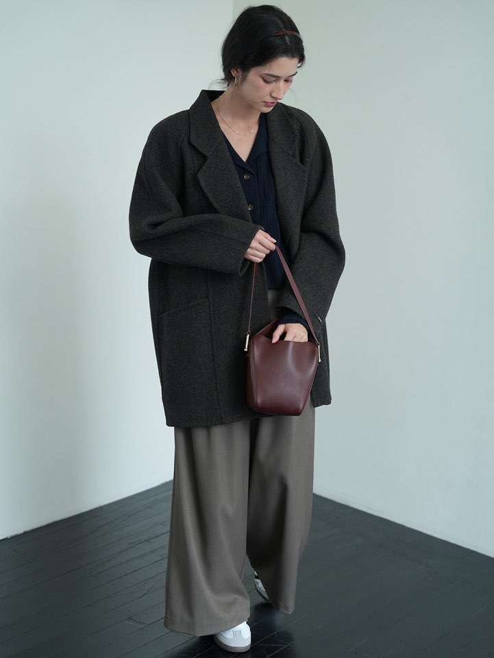 MILUI東大門㊣實拍女裝新品熱賣職業真品人氣休閑中長款大衣MILUI中長款大衣