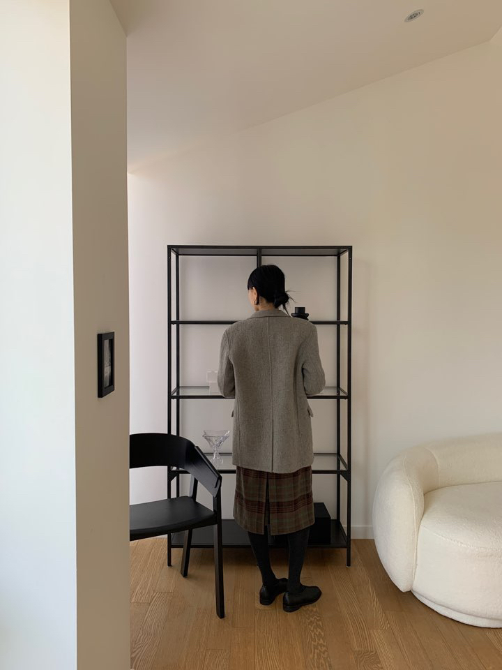 MILUI韓國直郵㊣女士新品職業真品人氣推薦25秋冬休閑短款大衣MILUI短款大衣