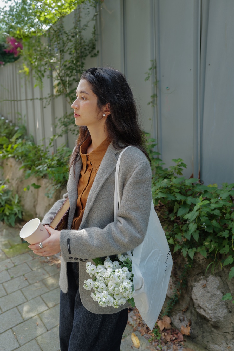 MILUI韓國直郵㊣女士新品職業真品人氣推薦25秋冬休閑短款大衣MILUI短款大衣