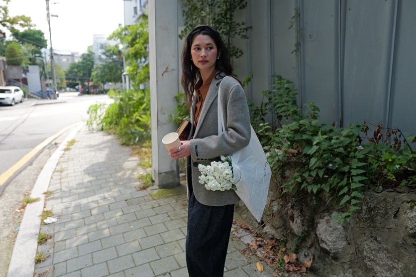 MILUI韓國直郵㊣女士新品職業真品人氣推薦25秋冬休閑短款大衣MILUI短款大衣