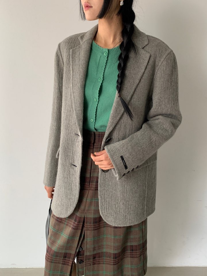 MILUI韓國直郵㊣女士新品職業真品人氣推薦25秋冬休閑短款大衣MILUI短款大衣圖色1