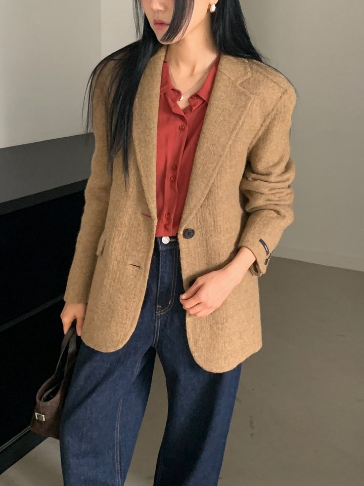 MILUI韓國直郵㊣女士新品職業真品人氣推薦25秋冬休閑短款大衣MILUI短款大衣圖色2