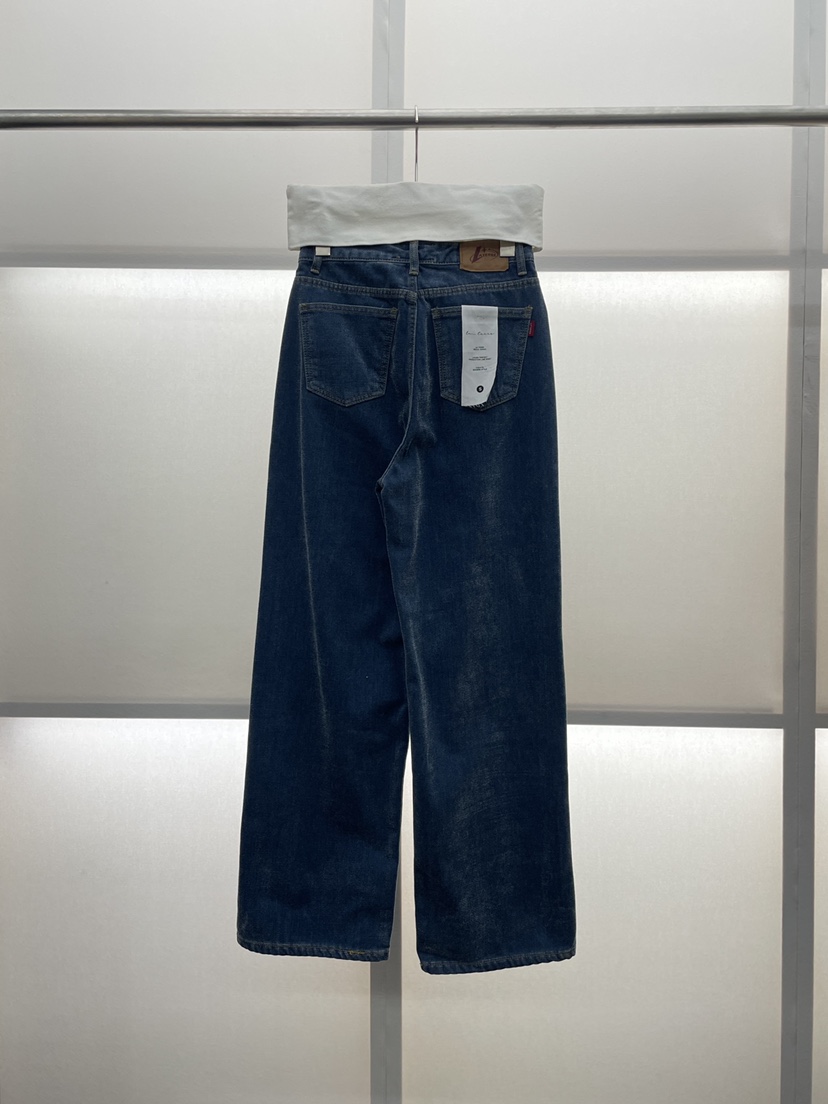 MILUI韓國代購㊣女裝新款人氣時尚休閑推薦熱賣25秋冬牛仔褲MILUI牛仔褲