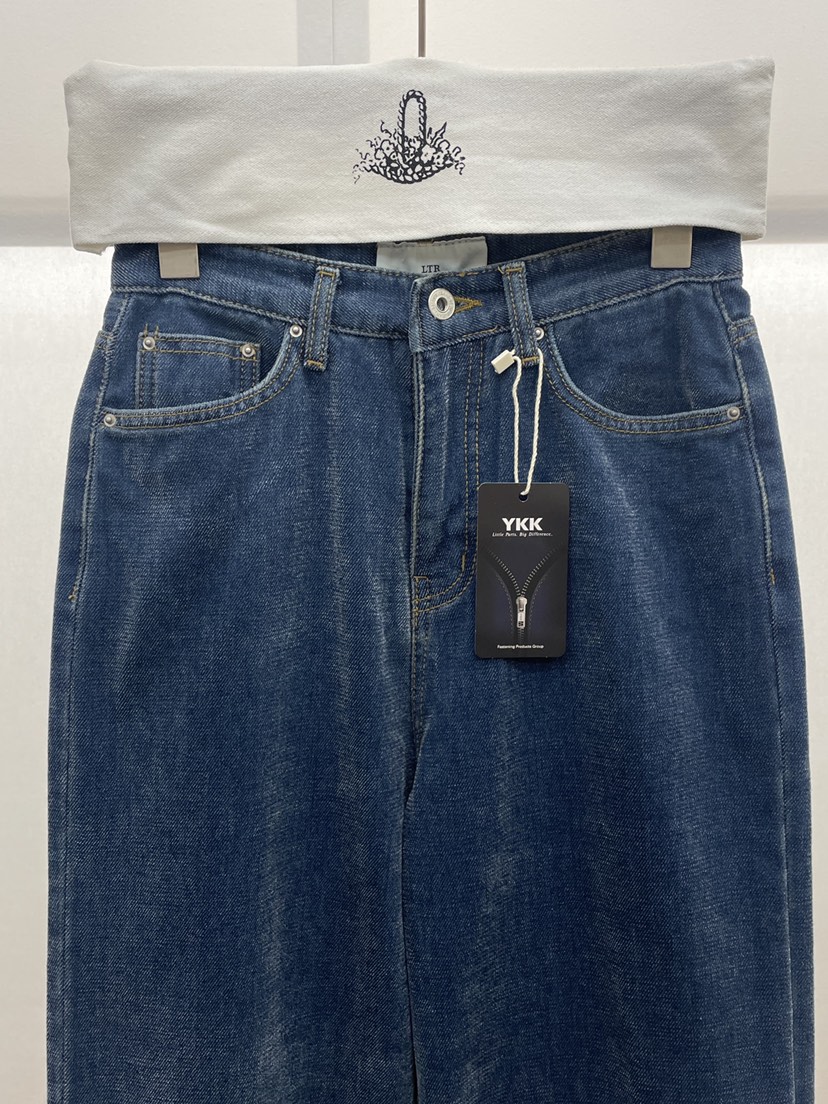 MILUI韓國代購㊣女裝新款人氣時尚休閑推薦熱賣25秋冬牛仔褲MILUI牛仔褲