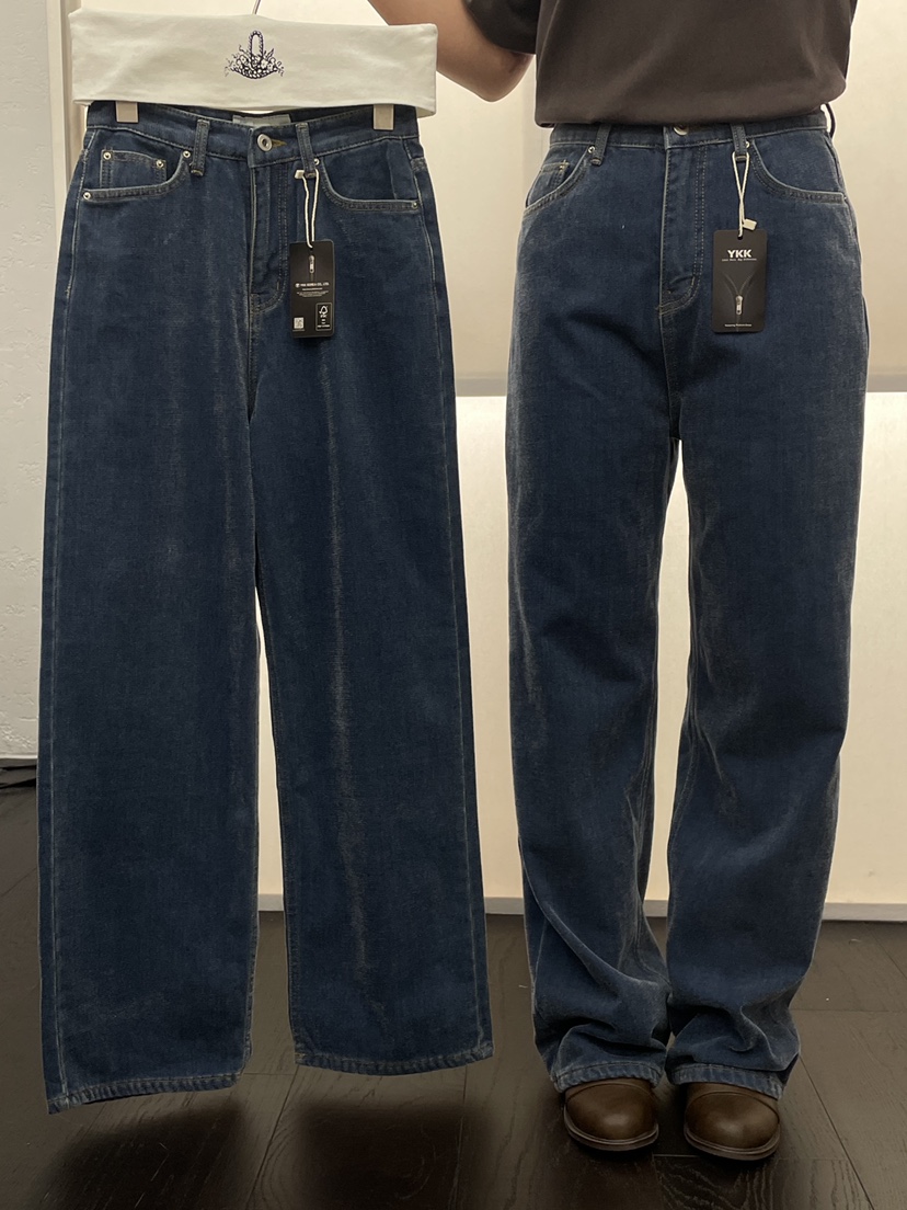 MILUI韓國代購㊣女裝新款人氣時尚休閑推薦熱賣25秋冬牛仔褲MILUI牛仔褲