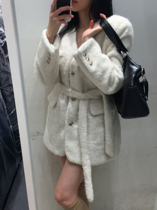 mars東大門㊣實拍女士新品時尚休閑熱賣人氣25秋冬夾克含腰帶mars夾克