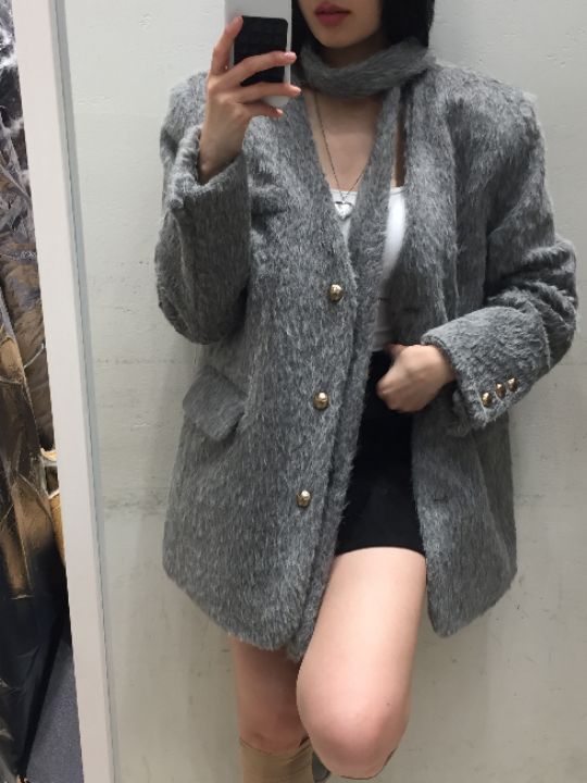 mars東大門㊣實拍女士新品時尚休閑熱賣人氣25秋冬夾克含腰帶mars夾克