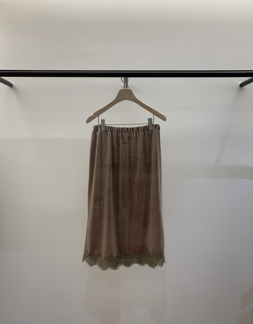 LA CREME東大門㊣實拍女士新品職業熱賣半身裙中短裙天鵝絨LA CREME半身裙/中短裙