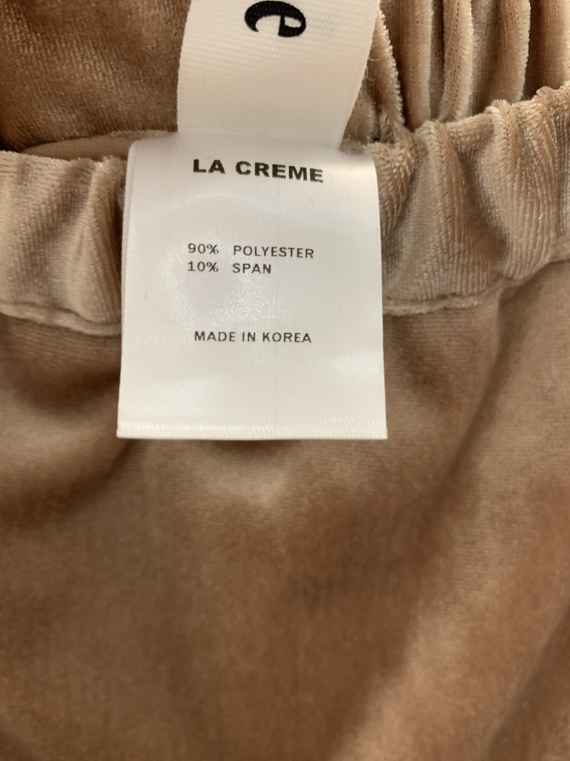 LA CREME東大門㊣實拍女士新品職業熱賣半身裙中短裙天鵝絨LA CREME半身裙/中短裙