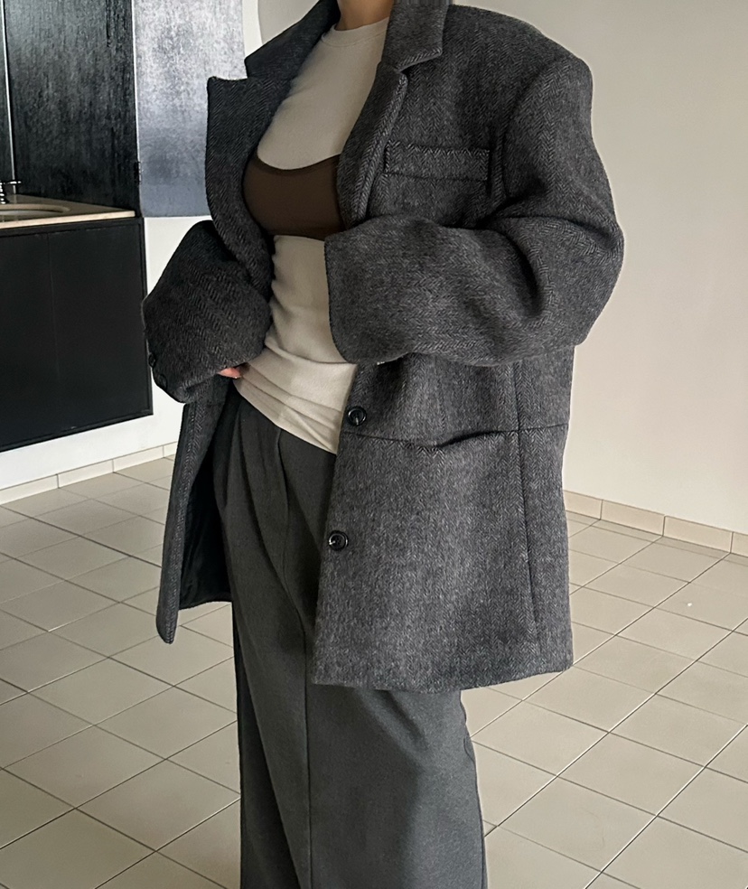 BYRING韓國代購㊣女士新品真品熱賣時尚25秋冬推薦夾克羊毛BYRING夾克