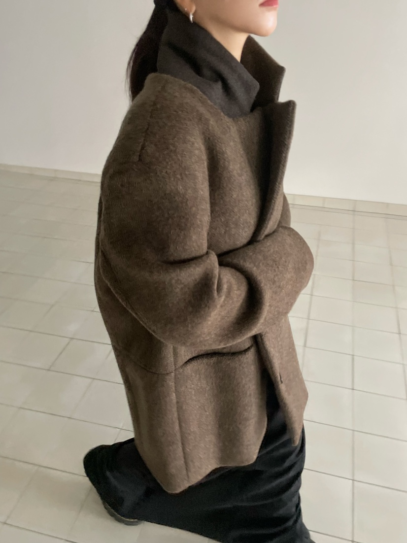 BYRING韓國代購㊣女士新品真品熱賣時尚25秋冬推薦夾克羊毛BYRING夾克