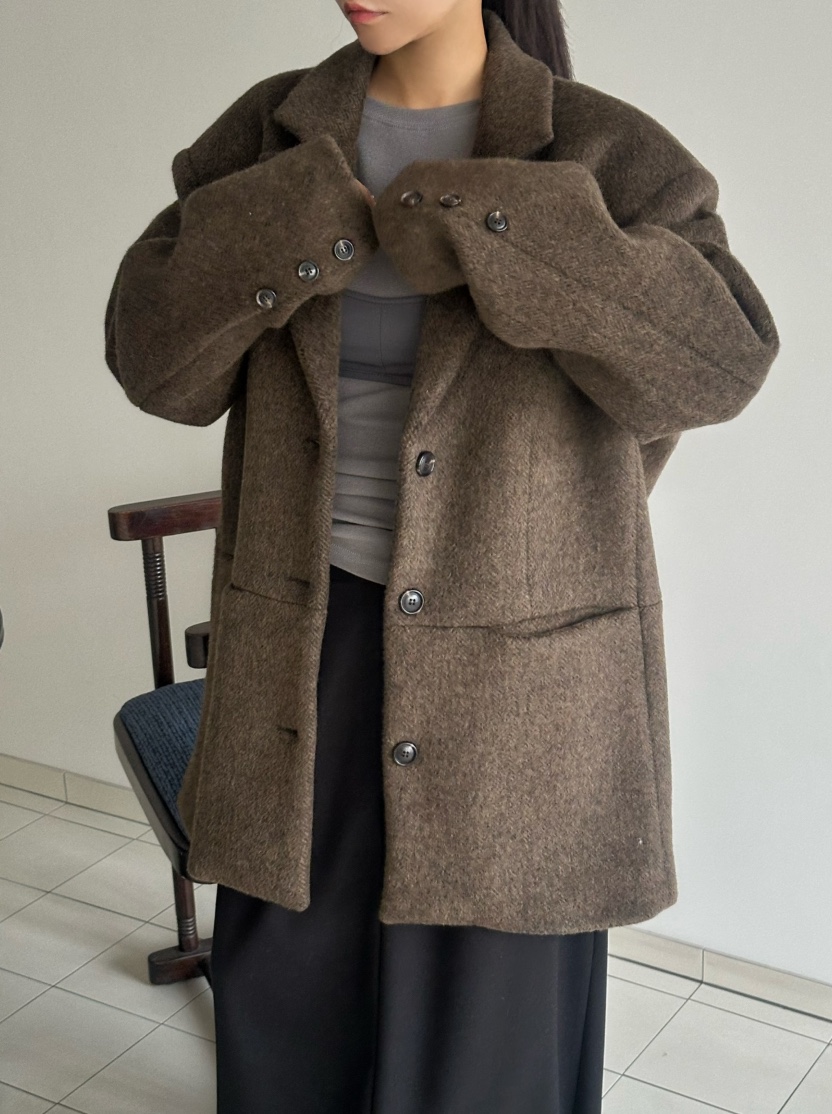 BYRING韓國代購㊣女士新品真品熱賣時尚25秋冬推薦夾克羊毛BYRING夾克