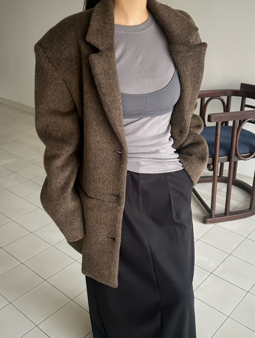 BYRING韓國代購㊣女士新品真品熱賣時尚25秋冬推薦夾克羊毛BYRING夾克