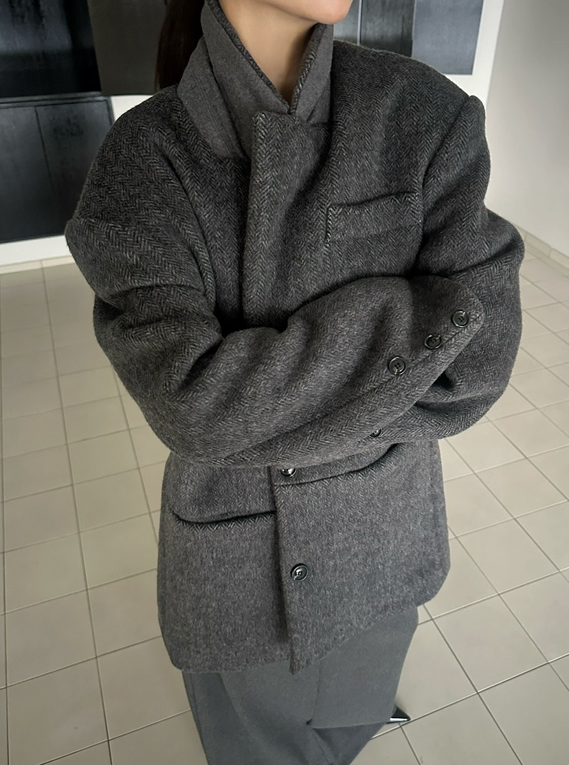 BYRING韓國代購㊣女士新品真品熱賣時尚25秋冬推薦夾克羊毛BYRING夾克