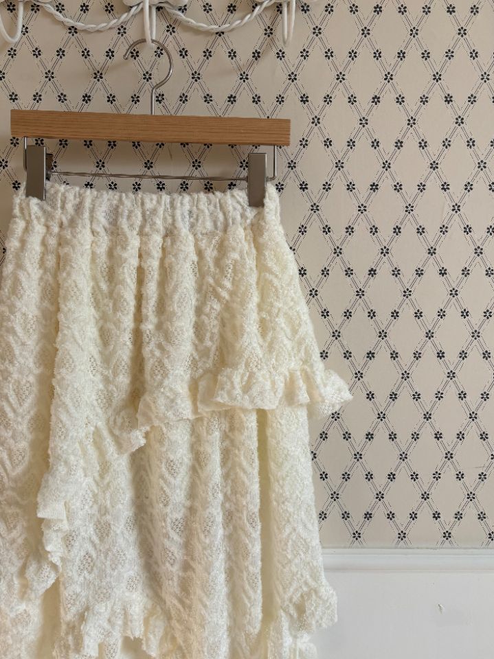 mars韓國代購㊣女士新品推薦人氣真品休閑半身裙中短裙荷葉邊mars半身裙/中短裙