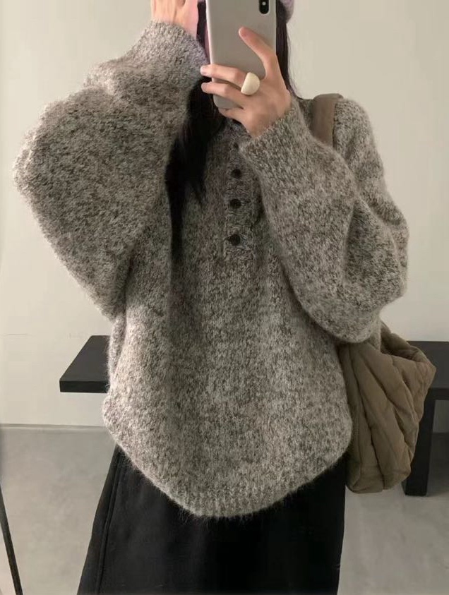 DARLUZ_MI東大門㊣代購女裝新品熱賣職業人氣休閑針織衫紐扣DARLUZ_MI針織衫